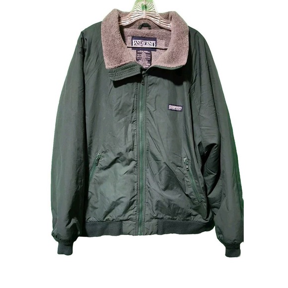 Lands' End Men's Forest Green Lined Winter Coat Jacket - Size XL - Picture 1 of 6